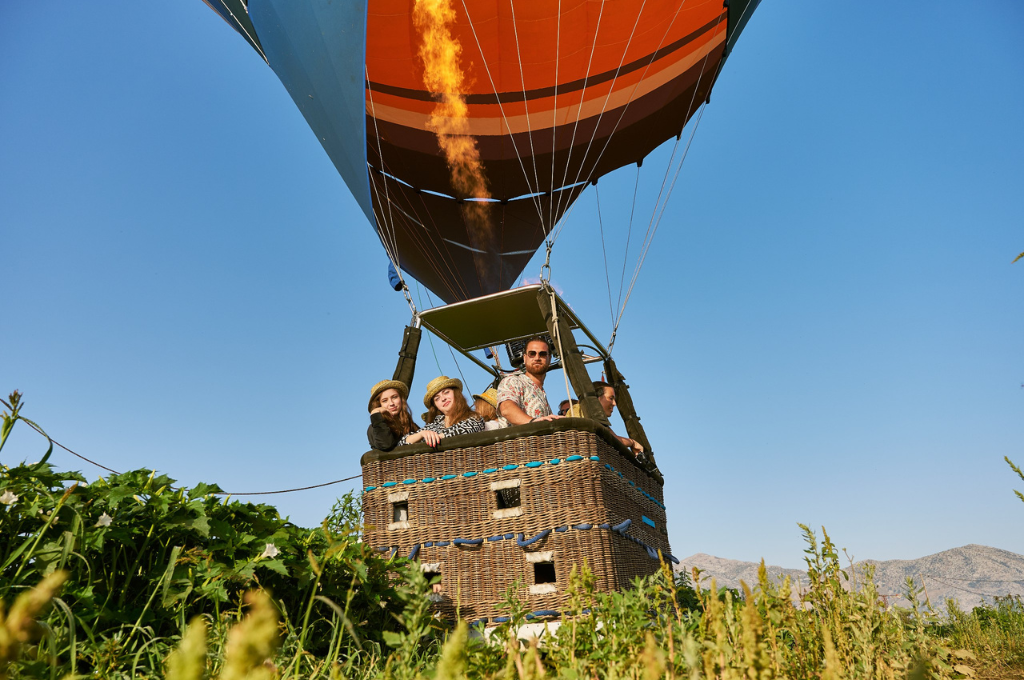 Hot Air Balloon over Lasithi